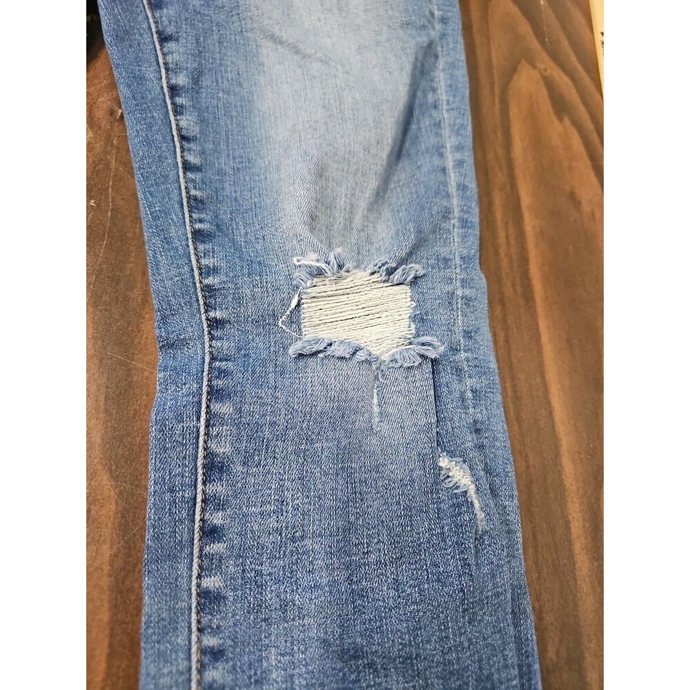 Judy Blue Light Blue Distressed Skinny Jeans - Picture 2 of 11